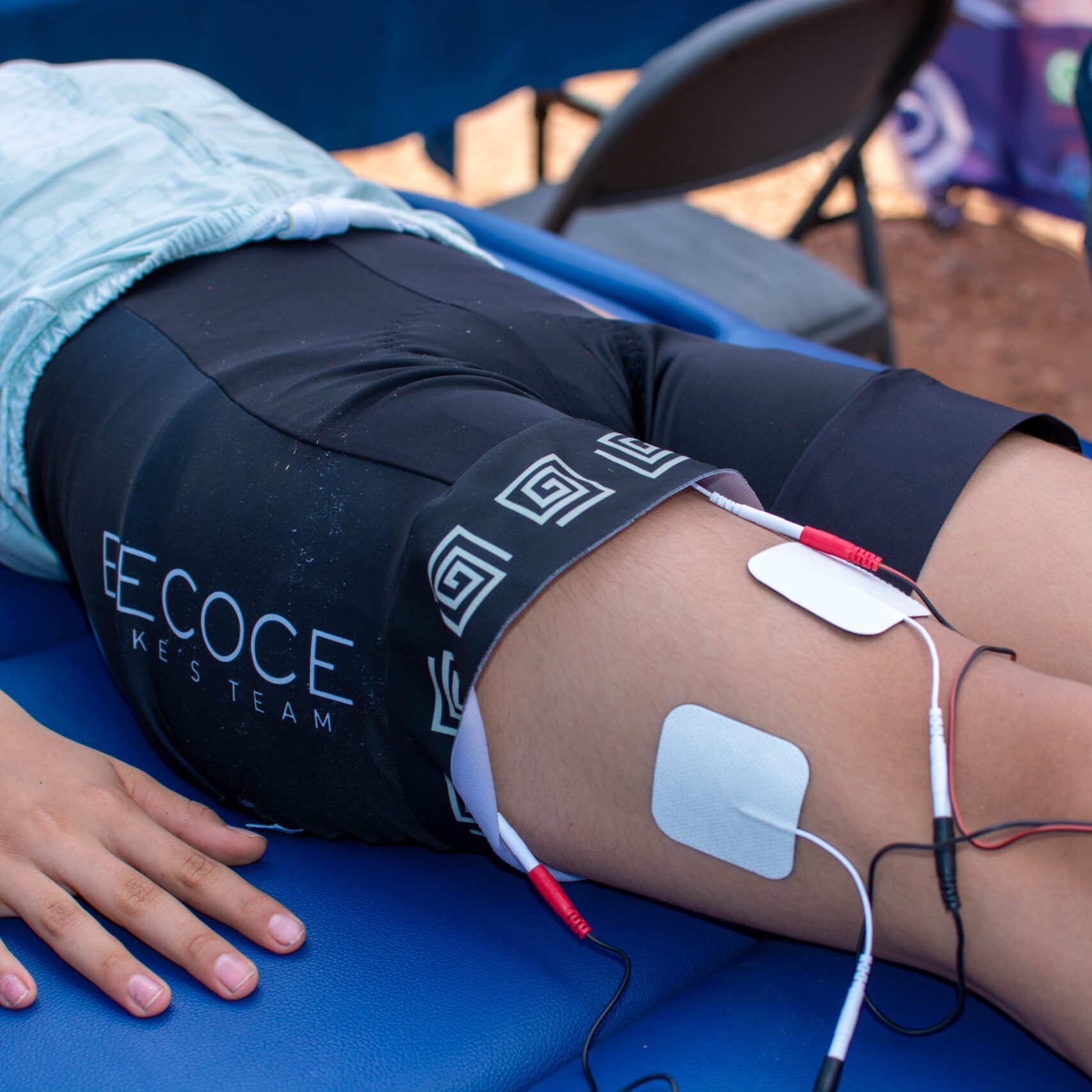 Aplicacion de ENMS para relajacion muscular poscompetecia